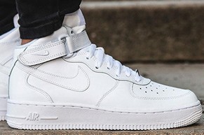 纯原af1纯白高帮