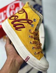 西山黄中文刺绣版KITH x Coca-Cola x Converse 1970s