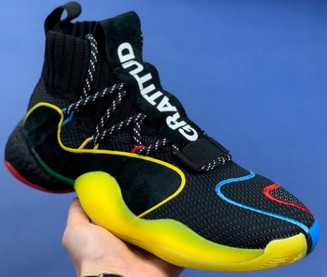 Pharrell adidas Crazy BYW Gratitude Empathy彩虹菲董联名天足篮球鞋莆田