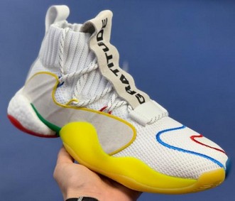 Pharrell adidas Crazy BYW Gratitude Empathy彩虹菲董联名天足篮球鞋莆田