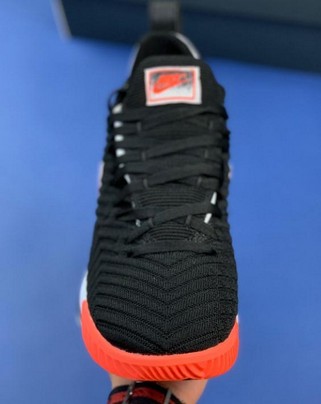 詹姆斯lebron16 hot lava 热熔岩黑红