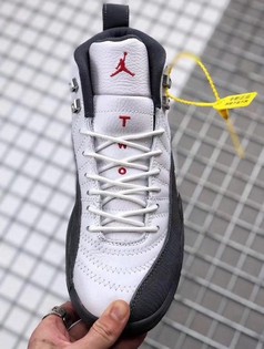 AJ Air Jordan 12 Dark Grey深灰白