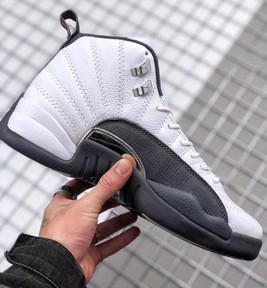 AJ Air Jordan 12 Dark Grey深灰白