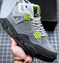 AJ4 Neon霓虹绿纯原