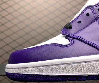 AJ1白紫脚趾 Court Purple2020纯原