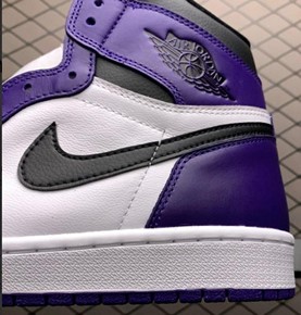 AJ1白紫脚趾 Court Purple2020纯原