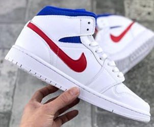 aj1 mid爱国者 白蓝红