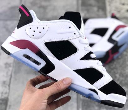 AJ6 Low Fuchsia Flash黑白