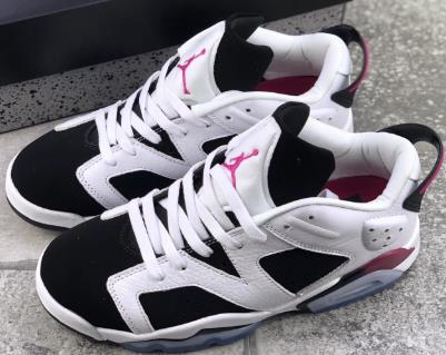 AJ6 Low Fuchsia Flash黑白