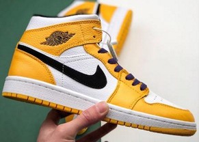 aj1 Mid Lakers 中帮湖人紫黄