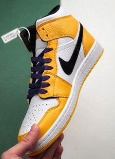 aj1 Mid Lakers 中帮湖人紫黄