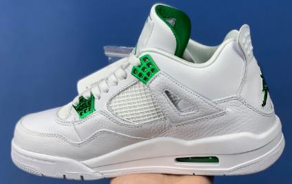 AJ4 Green Metallic白金属绿扣