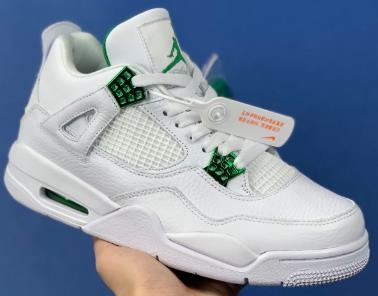 AJ4 Green Metallic白金属绿扣