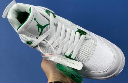 AJ4 Green Metallic白金属绿扣