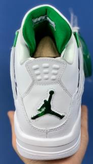 AJ4 Green Metallic白金属绿扣