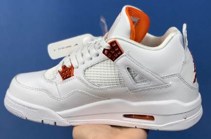 AJ4 Orange Metallic白金属橙扣