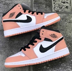 AJ1 Mid Pink Quart中帮樱花粉