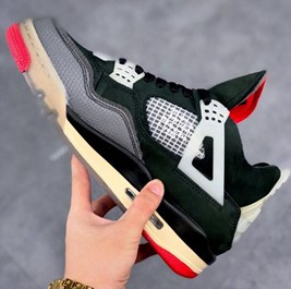 Off-White x Jordan 4 Bred黑红