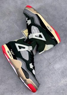 Off-White x Jordan 4 Bred黑红