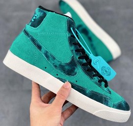 Blazer Mid 开拓者中帮扎染绿