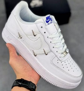 AF1 chrome luxe四钩白色