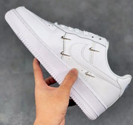 AF1 chrome luxe四钩白色