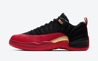 AJ12超级碗黑红低帮