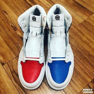 AJ1 High OG Quai 54 红蓝鸳鸯