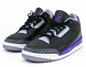 AJ3 Court Purple黑紫