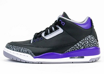 AJ3 Court Purple黑紫