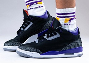 AJ3 Court Purple黑紫