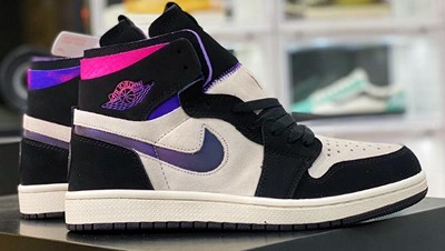 AJ1 Zoom Comfort “PSG”白黑紫 大巴黎