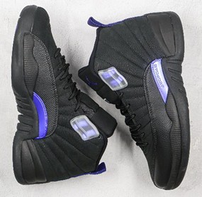 AJ12黑康扣 黑蓝