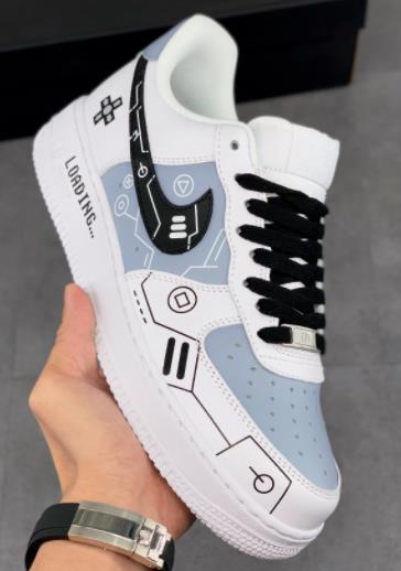 AF1 PS5黑白灰电玩 立体按键