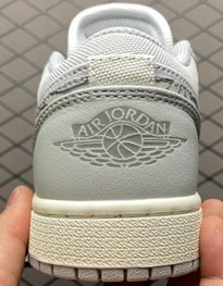 AJ1 Low elephant print 白灰爆裂纹 