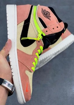 AJ1拉链杏粉图片