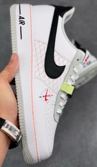 AF1 Low Fresh Perspective黑白红搭扣