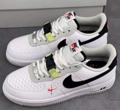 AF1 Low Fresh Perspective黑白红搭扣