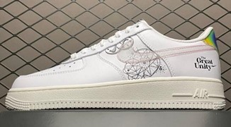 AF1 The Great Unity白色涂鸦