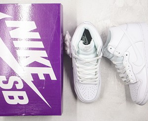 Nike SB Dunk High Pro All White纯白