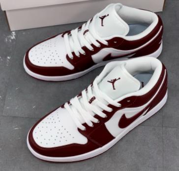 AJ1 Low Team Red深酒红