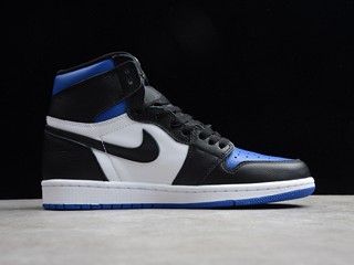 AJ1 High White Royal蓝黑脚趾