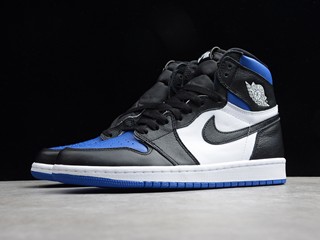 AJ1 High White Royal蓝黑脚趾