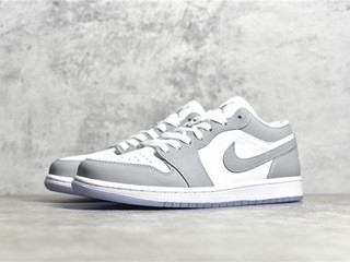 AJ1 low wolf grey灰白