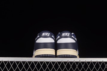 Dunk low Midnight Navy and White海军蓝