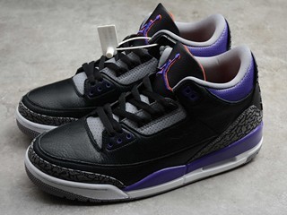 AJ3 Court Purple黑紫