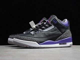 AJ3 Court Purple黑紫