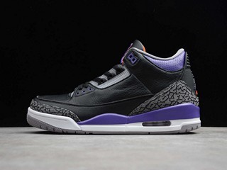 AJ3 Court Purple黑紫