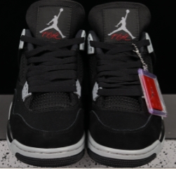 AJ4 black canvas黑灰牛仔