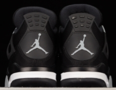 AJ4 black canvas黑灰牛仔